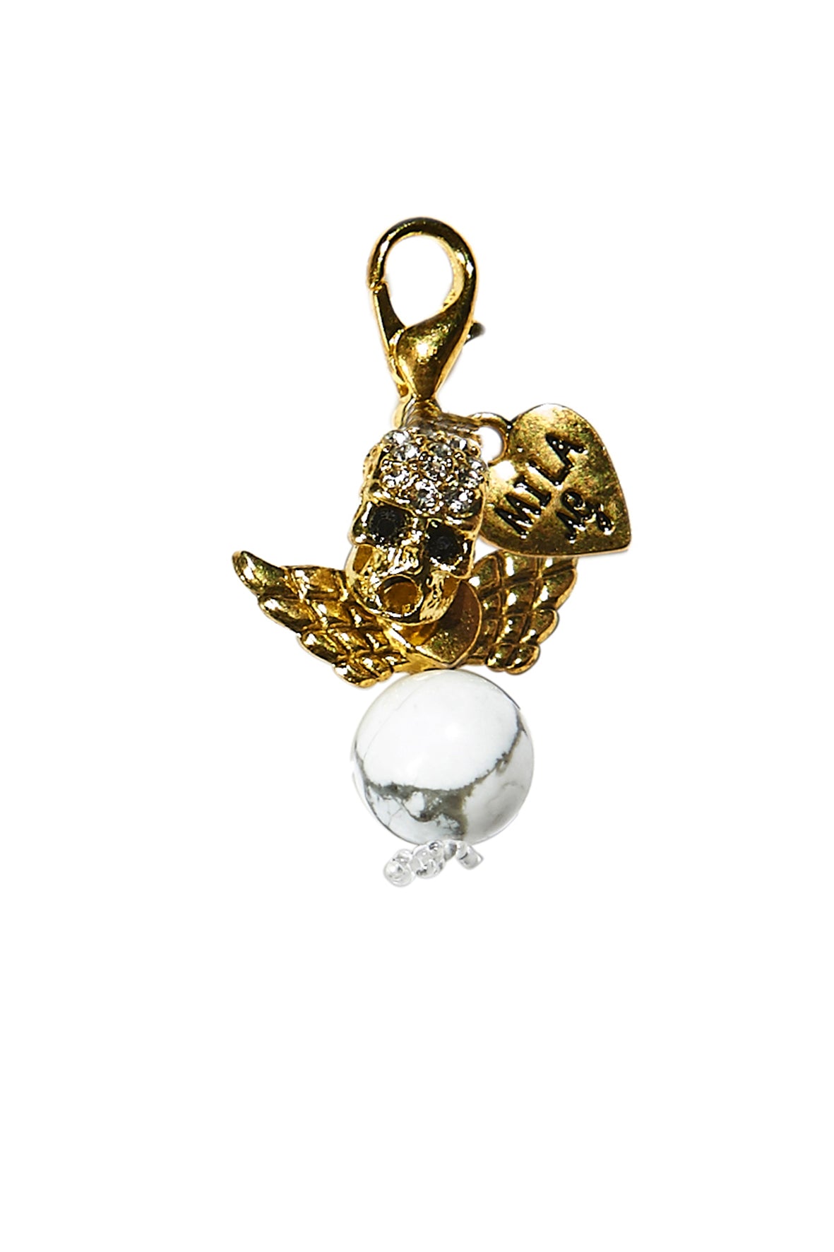 MILAängel- Döskalle guld