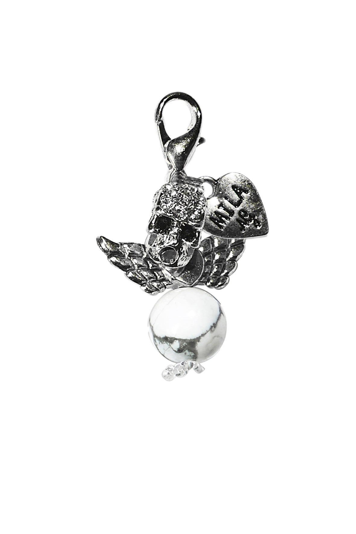 MILAängel- Döskalle silver